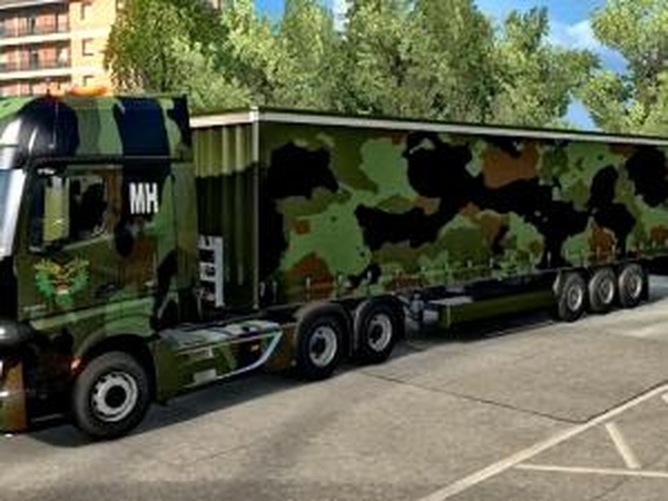 MH Military Trucks and Trailersверсия 1.0 для Euro Truck Simulator 2 (v1.30.x)