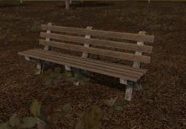 PLACEABLE PARK BENCHверсия 1.0 для Farming Simulator 2019