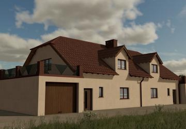 Semi-Detached House (Prefab*)версия 1.0.0.0 для Farming Simulator 2022
