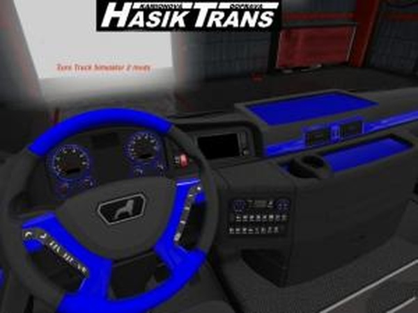 MAN TGX Blue and Black Interiorверсия 1.0 для Euro Truck Simulator 2 (v1.30.x)