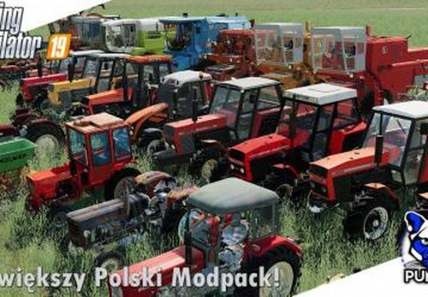 MODPACK POLSKICH MASZYNверсия 1.0.0.0 для Farming Simulator 2019 (v1.4)