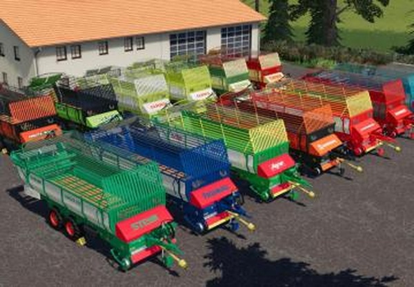 OLD FORAGE WAGONS TANDEMверсия 1.0.0.0 для Farming Simulator 2019 (v1.4)
