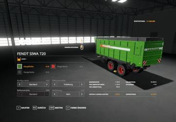 FENDT SILAGEWAGENверсия 1.0 для Farming Simulator 2019