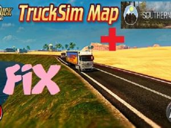Патч совмещения TSM Map + Южный Регионверсия 2.0 для Euro Truck Simulator 2 (v1.30.x)