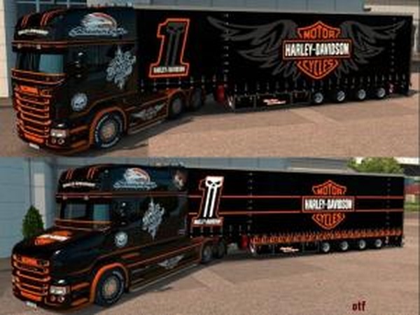 Harley Davidson Packверсия 2.0 для Euro Truck Simulator 2 (v1.28.x, 1.30.x)