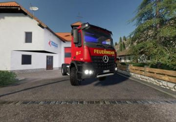 Mercedes Benz Fire Department Editionверсия 1.1 для Farming Simulator 2019 (v1.3.x)