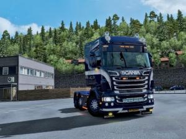 Scania RJL Blue Skinверсия 1.0 для Euro Truck Simulator 2 (v1.30.x)