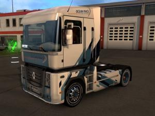 Скин «Ocean Race» для Renault Magnumверсия 1.1 для Euro Truck Simulator 2 (v1.28.x, 1.30.x)