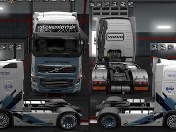 Скин «Ocean Race» для Volvo FH16 2009/2012v1.2 для Euro Truck Simulator 2 (v1.28.x, 1.30.x)