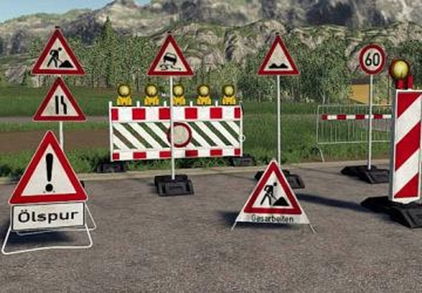 BARRIER PACK PLACEABLEверсия 3.0.0.0 для Farming Simulator 2019 (v1.4)