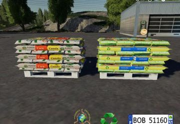 Fertilizer Seeds Pallet By BOB51160версия 1.0.0.0 для Farming Simulator 2019 (v1.4)