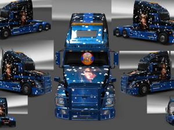 Комбо скин Ana Beatriz Barros для Volvo VNL670v1.0 для Euro Truck Simulator 2 (v1.28.x, - 1.32.x)