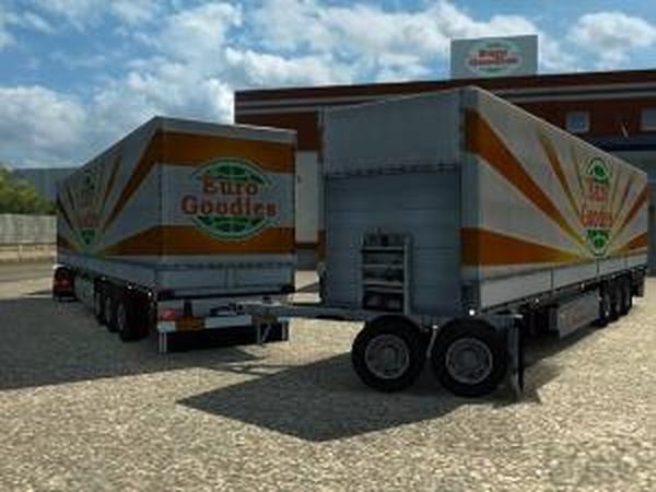 Двойной трейлерверсия 2.0 для Euro Truck Simulator 2 (v1.28.x, - 1.31.x)