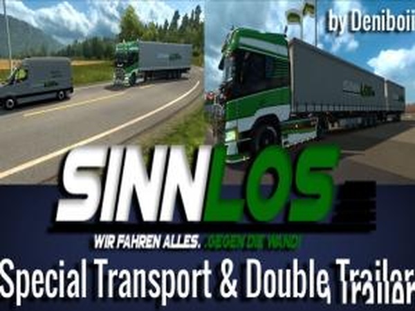 Sinnlos Special Double Trailerверсия 1.0 для Euro Truck Simulator 2 (v1.30.x)