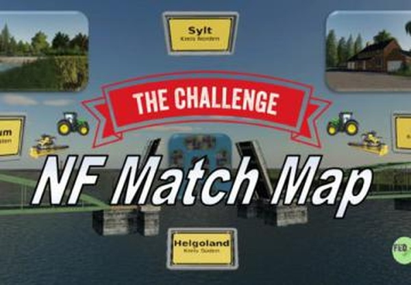 Карта «NF Match Map 4x»версия 1.2 для Farming Simulator 2019 (v1.4)