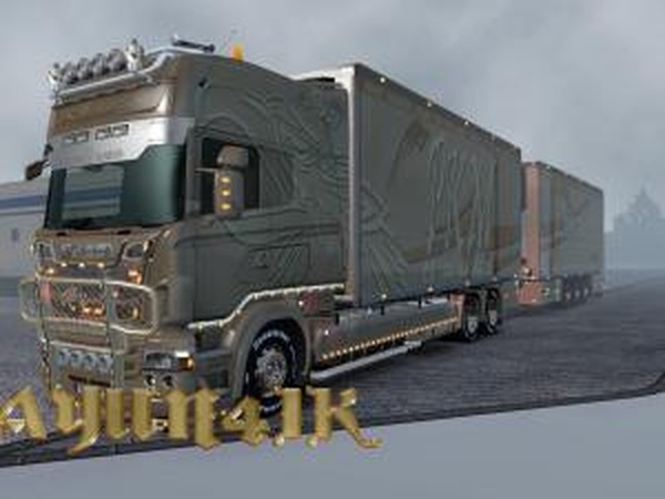 Scania R&S by RJL «PKM LOGISTIQE» Skinv1.0 для Euro Truck Simulator 2 (v1.30.x)