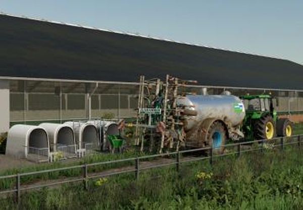 Cowshed 3+3версия 1.1.0.0 для Farming Simulator 2022
