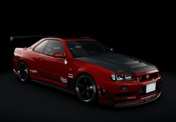 Nissan Skyline GTR R34 Single Turbo Strider.Sp | Redd Tunedv1.1 для Assetto Corsa