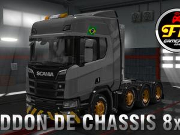 Addon of chassis 8x2 Scania R&S 2016v1.0 для Euro Truck Simulator 2 (v1.30.x)