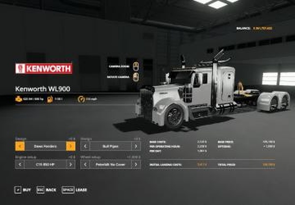 Kenworth WL900 Grillверсия Beta для Farming Simulator 2019 (v1.4)