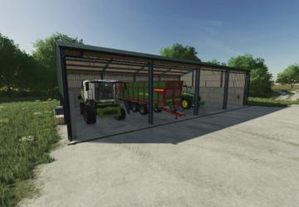 English Style Vehicle Barn Setверсия 1.0.0.0 для Farming Simulator 2022