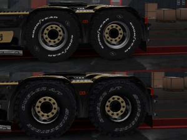 Offroad tires for all truckверсия 3.0 для Euro Truck Simulator 2 (v1.27, - 1.30.x)