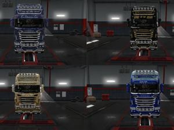 Скин пак для Scania RS RJLверсия 5.5 для Euro Truck Simulator 2 (v1.30.x)
