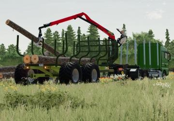 Lizard LT689 Long Log Trailerверсия 1.0.0.0 для Farming Simulator 2022