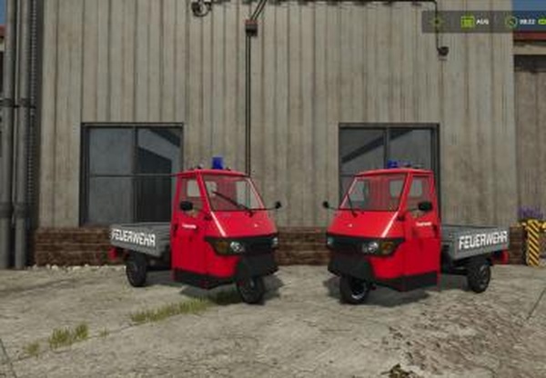 Piaggio APE 50 fire departmentверсия 1.0.0.0 для Farming Simulator 2025