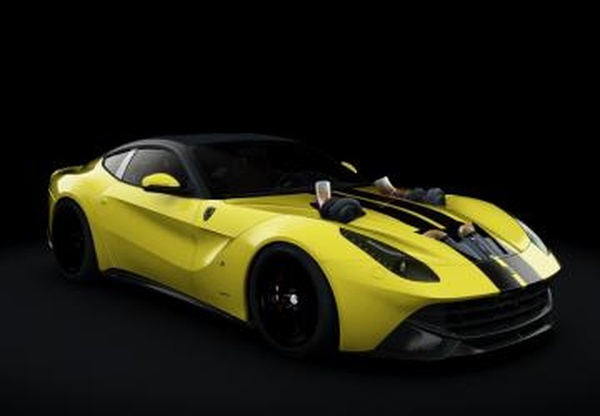 Twin Turbo Ferrari F12 Berlinetta - MkElite Server Exclusive  (Drift, Drag, CutUp & Drag500+)v1.1 для Assetto Corsa