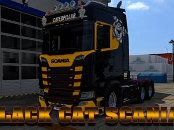 Скин «Caterpillar» 3 in 1версия 1.0 для Euro Truck Simulator 2 (v1.30.х)