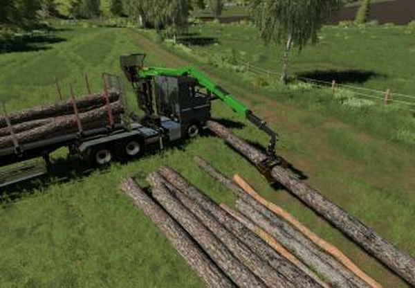 MAN TGX Forest Semitrailer Packверсия 1.0.0.0 для Farming Simulator 2019 (v1.3.х)