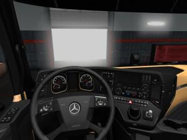 Интерьер «Люкс» для Mercedes-Benz New Actrosv16.12.17 для Euro Truck Simulator 2 (v1.18.x, - 1.35.x)