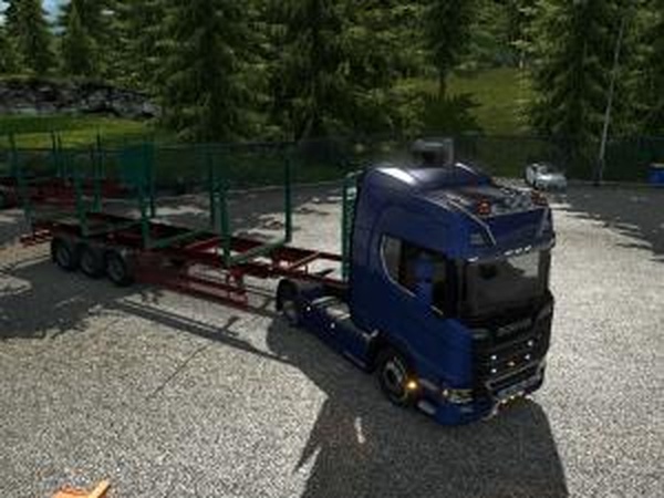 Пустые прицепы-платформыверсия 1.0 для Euro Truck Simulator 2 (v1.30.х)