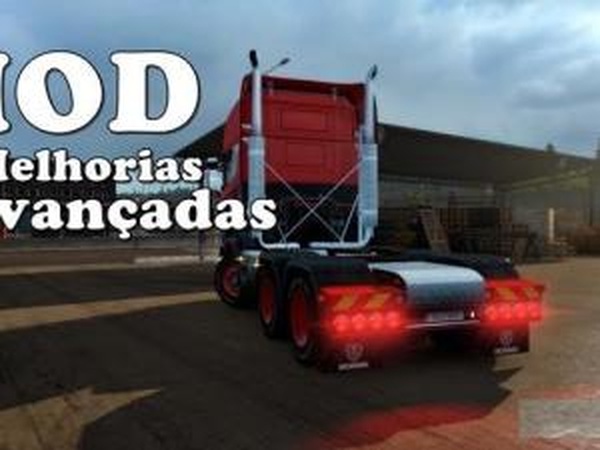 Melhorias Avançadas (различные улучшения)v3.5 для Euro Truck Simulator 2 (v1.30.x)
