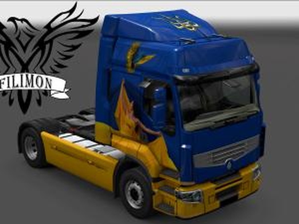 Украинский скин от Филимонаверсия 1.0 для Euro Truck Simulator 2 (v1.30.x)