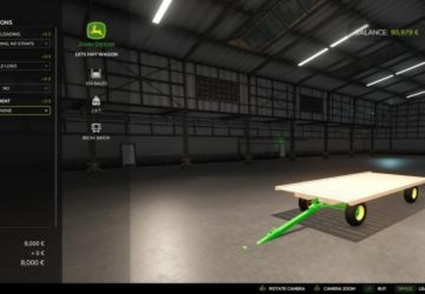 John Deere 1075 Hay Wagonверсия 1.0.0.0 для Farming Simulator 2025