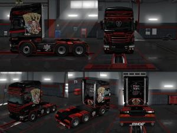 Скин-пак для Scania RJLверсия 5.0 для Euro Truck Simulator 2 (v1.28.x, 1.30.x)