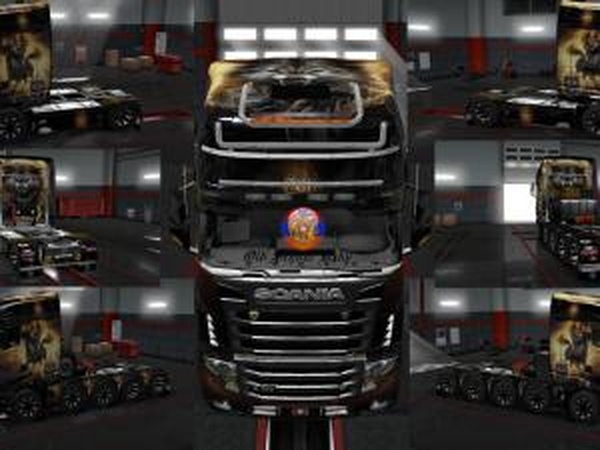 Скин пак «GIRL WARRIOR»версия 1.0 для Euro Truck Simulator 2 (v1.28.x, 1.30.x)