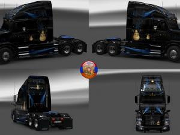 Комбо скин пак «Зимний стиль»версия 1.0 для Euro Truck Simulator 2 (v1.28.x, 1.30.x)