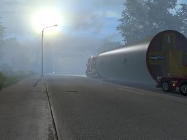Foggy Weather for Mild Winter Variantверсия 1.6 от 10.12.17 для Euro Truck Simulator 2 (v1.30.x, - 1.35.x)