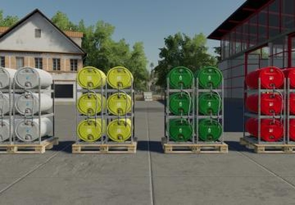 Pallets With Barrelsверсия 1.0.0.0 для Farming Simulator 2019 (v1.3.х)