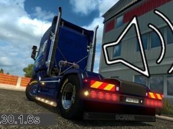 Sound Open Exhaust для Scania R & Streamline V8v06.12.17 для Euro Truck Simulator 2 (v1.30.x)