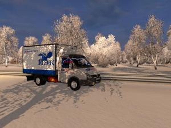 Зимний мод для карты Восточный Экспрессверсия 1.0 для Euro Truck Simulator 2 (v1.28.x, 1.30.x)