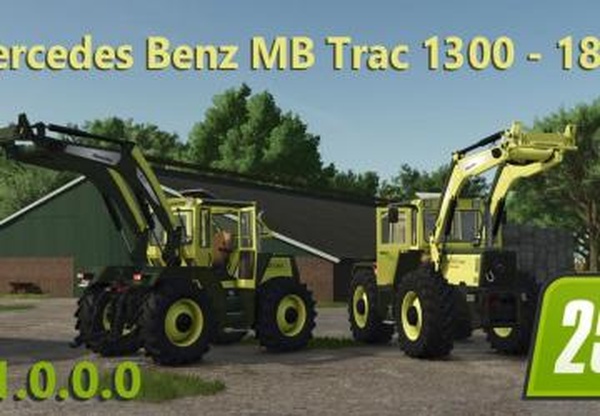 Mercedes Benz MB Trac 1300 - 1800версия 1.0.0.1 для Farming Simulator 2025