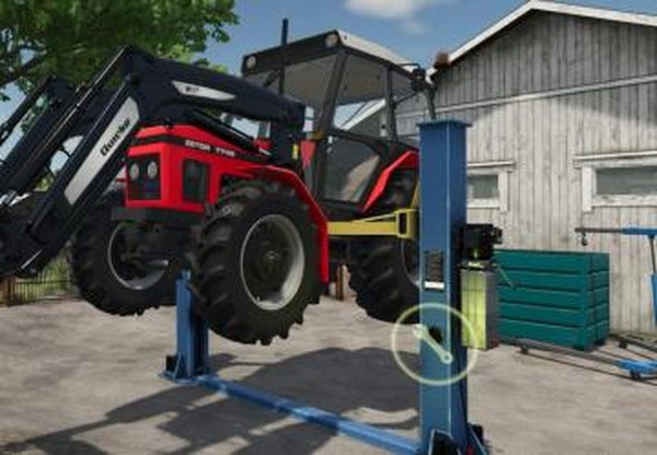Workshop with lifting optionверсия 1.0.0.0 для Farming Simulator 2025
