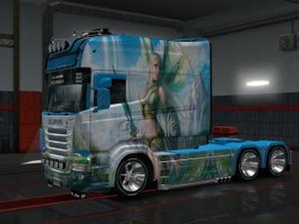 Skin Fairy Warrior for Scania RS Longlinev1.0 для Euro Truck Simulator 2 (v1.30.x)