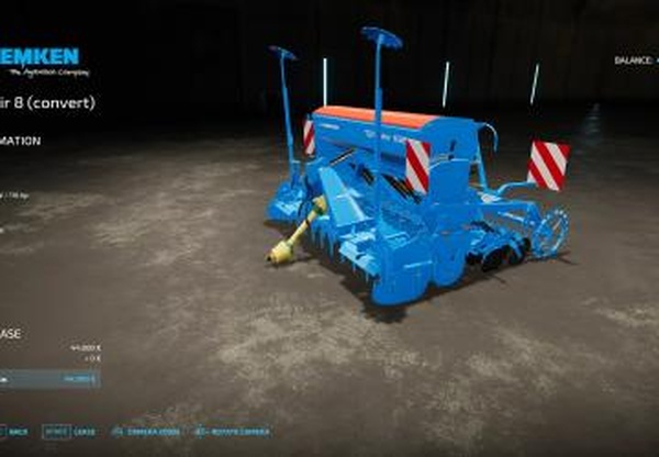 Lemken Saphir 8версия 1.0.0.0 для Farming Simulator 2022