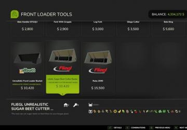 Unrealistic Bucket Packверсия 4.2.0.1 для Farming Simulator 2025