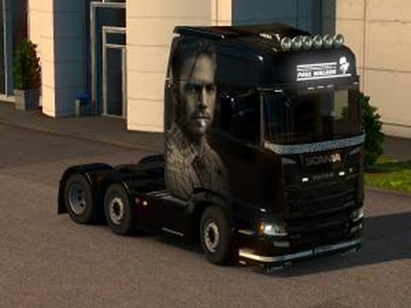 Скин «Paul Walker» для Scania S 2016версия 1.0 для Euro Truck Simulator 2 (v1.30.x)
